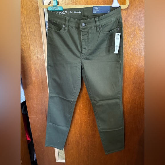 Talbots Petite Flawless Five Pocket Slim Ankle Jeans - Picture 2 of 5